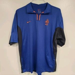 Vintage 2000 Nike Dri Fit Netherlands KNVB Holland Away Soccer Jersey Size Large